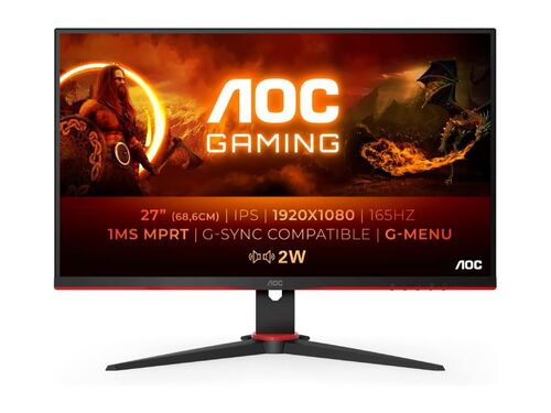 MONITOR AOC 27G2SPAE/BK 27"/IPS/1920X1080/165HZ/1MS MPRT/VGA,HDMI,DP/GSYNC,FREESYNC/ZVUČNICI/CRNA